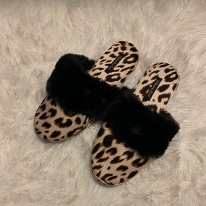 Brand new VS cheetah print slippers